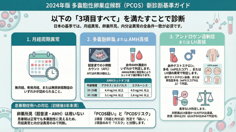 2024年版PCOS新診断基準ガイド